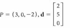 2
P (3,0,-2), d =
|5
