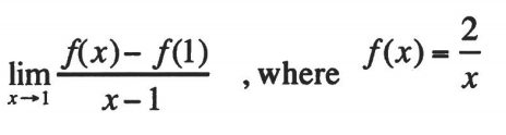 (x)- f(1)
lim
f(x) =
2
, where
x-1
х-1
