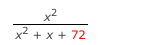 x² + x + 72