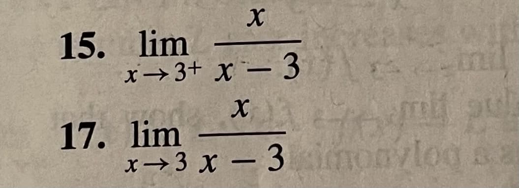 15. lim
x→3+ x – 3tis
inil
17. lim
x→3 x – 3 monvlog sa
