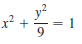 x? +
= 1

