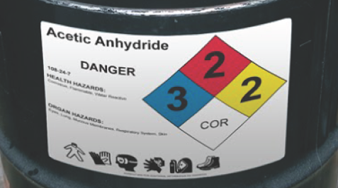 Acetic Anhydride
DANGER
HEALTH HAZARDS
3.
ORGAN HAZARDS
COR
公
光局
2.
2
