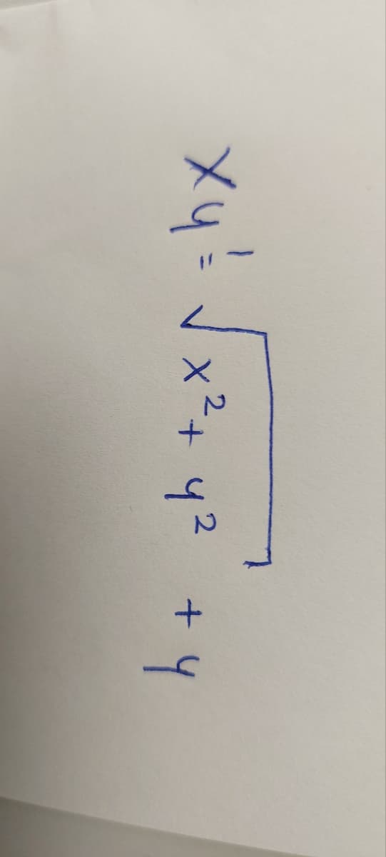 xy = √x² + y²² +4