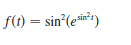 f(1) = sin°(eir*")
