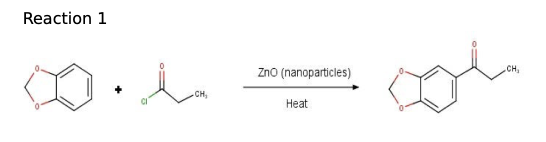 Reaction 1
da
CH₁
ZnO (nanoparticles)
Heat
ol
CH₂