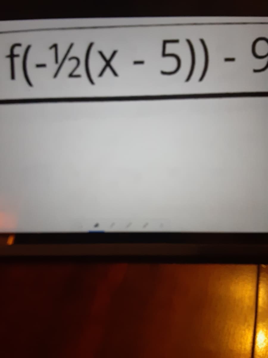 f(-½(x - 5)) - 9
