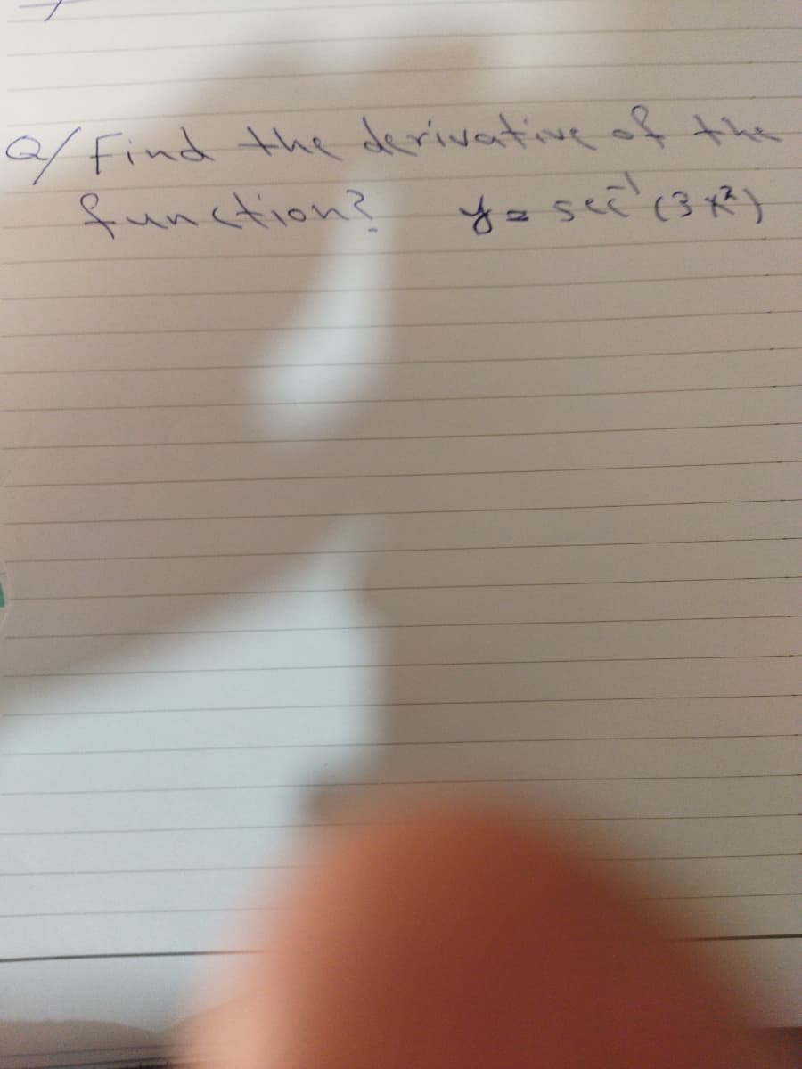 f Find the derivative of the
function?
