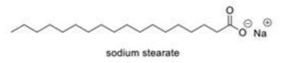 Na
sodium stearate
