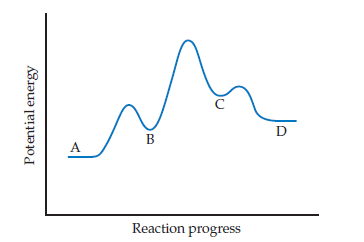 A
Reaction progress
Potential energy
