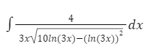 4
S-
3xV10ln(3x)-(In(3x))
