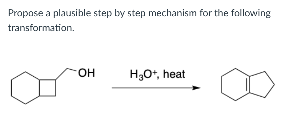 a plausible step by step mechanism
