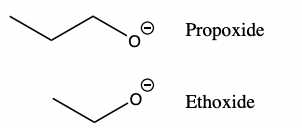OC
Propoxide
Ethoxide