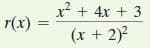 x² + 4x + 3
r(x)
(x + 2)?
