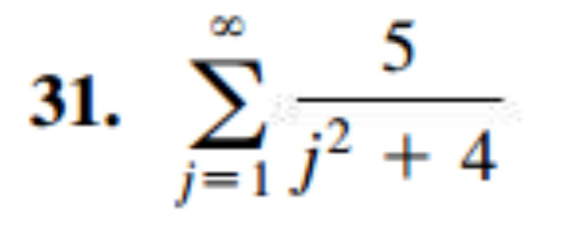 8.
31. E
j=1j² + 4
