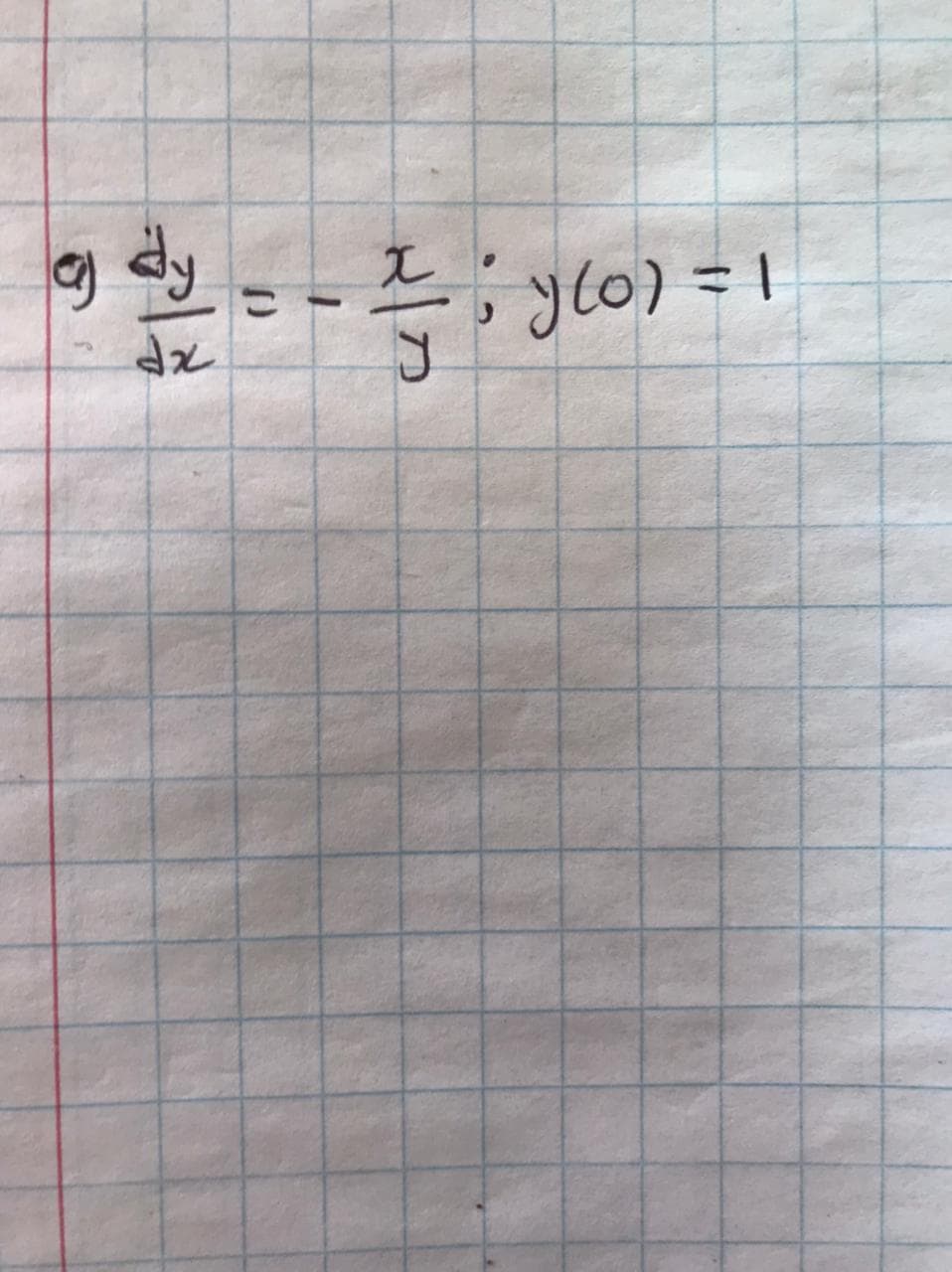 e dy
자
= - 2; g(o) = 1