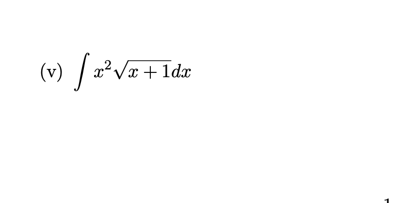 (v) / =°Va
.2
x + 1dx

