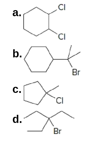 CI
a.
CI
b.
Br
C.
d.
Br
