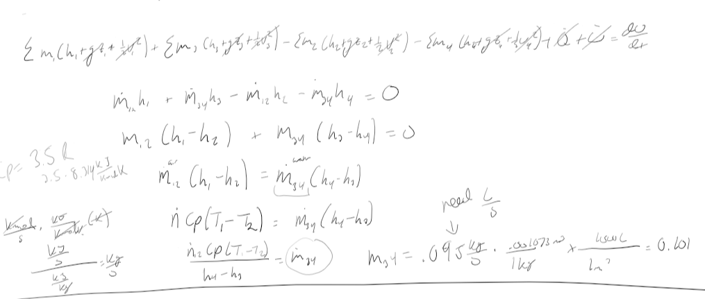 {m, Chirgz+ ²) + {m, (₁ +5+-+05) - {ve Chargest tylk) - {m, (hot gb, dy ) + de
Мјука - mirkc - типи =O
miz (hi-h₂) + May (his-by)=o
M₁2
0
उप
~P= 3.5R
Kinah,
S
2.5.8.314k J
ky
>
k3
m, hi
vo
Koty (K)
द
Vind k
vy
in
+
سالم
M₁2. (h₁ ~h₂) = M₁y (hy-h₂)
ńcp[Tr-T₂) = May (ha-ha)
n₁₂ CPLT.-12)
този
hu-h₂
read
↓
M₂4 =.095485 031073 nd
x
1k8
S
مایا
Im?
=
0.201