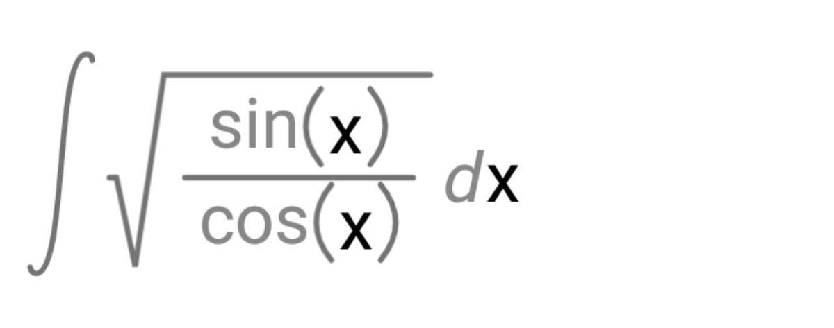 sin(x
dx
Cos(X

