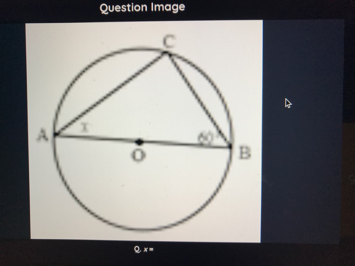 Question Image
Q. x =
