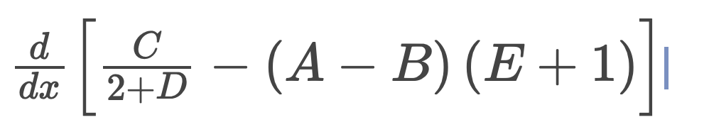 d
- (A – B) (E +1
dx
2+D
