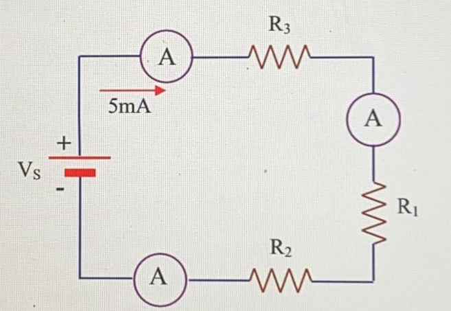 R3
A
5mA
Vs
R1
R2
A
A,
