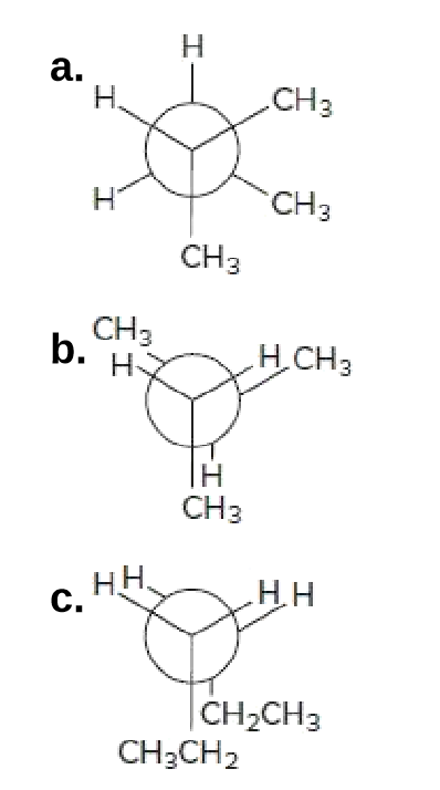 H.
a.
H.
CH3
CHз
CHз
CH3
b.
H.
HCH3
CH3
Н,
C.
H.H
|CH2CH3
CH3CH2
