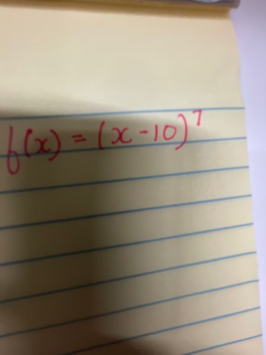 f(x) = (x-10) ¹