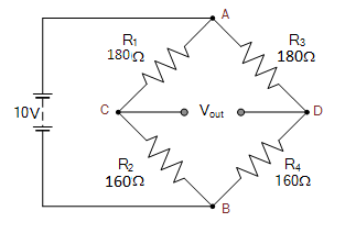 A
R1
1800
R3
1800
10Vi
Vout
D
R2
1602
R4
1602
B.
