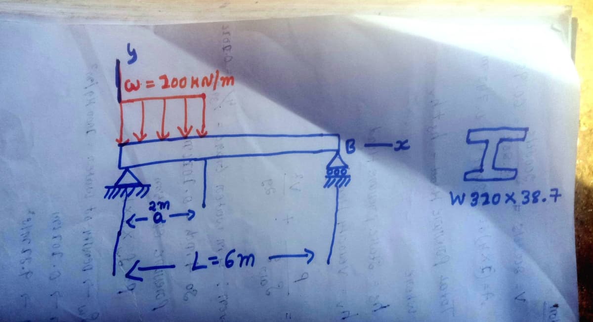 -0.3031
d
INC S.P
DEMAM 04 HE'S JUDD koj
4
QN
12=6m
Stad
2040 6001
t
Ja jostak
***CA
A-80 12
TITY
ratow
W 320 x 38.7
H
w=100 kN/m
0-3030