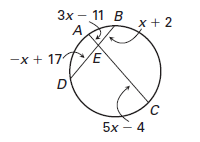 3x-11 Bx+2
A
-x+ 17E
D
5x – 4
C