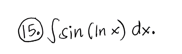 (15. Ssin (In x) dx.