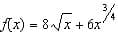 Ax) = 8/x + 6x
