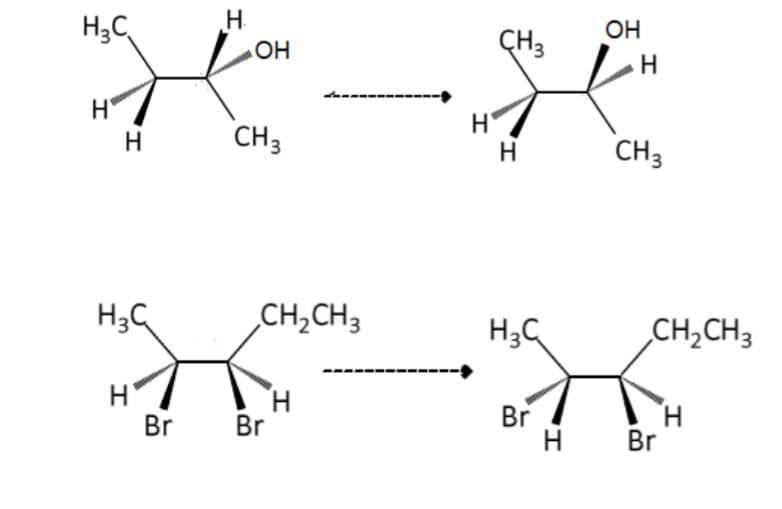 H3C
CH3
OH
он
ÇH
------
H'
CH3
CH3
CH,CH3
CH,CH3
H.
Br
Br
H
Br
Br
H.
