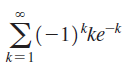 E(-1)*ke*
k=1
