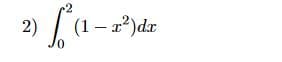 2)
(1 – r²)dx

