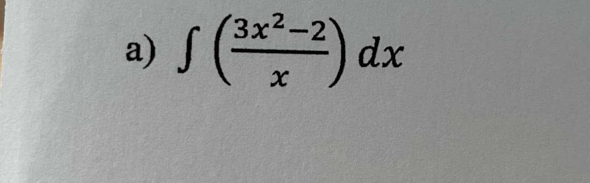 a) f(³x²-2) dx