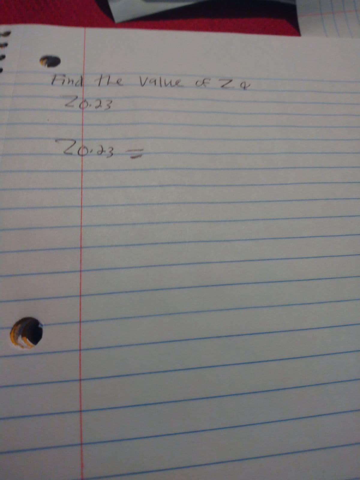 Find the value of Za
20.23
20.23=