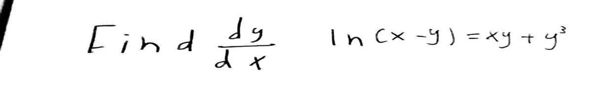 dy
Find das
x
In (x - y) = xy + y ²³