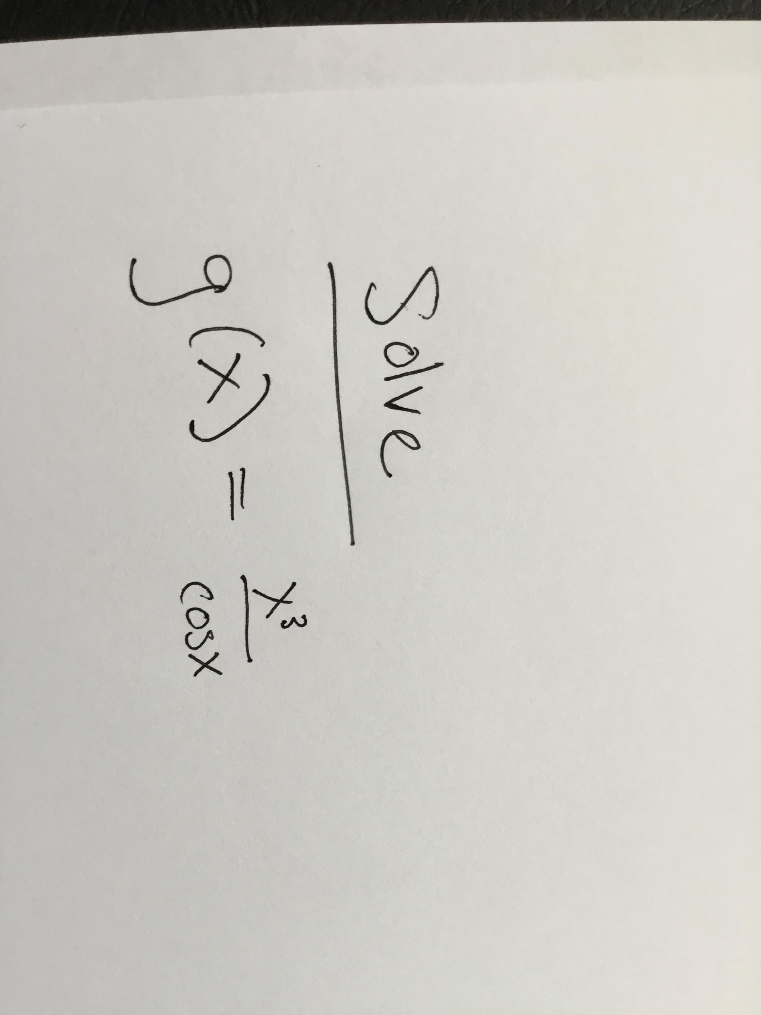 Solve
grx)=
COSX
