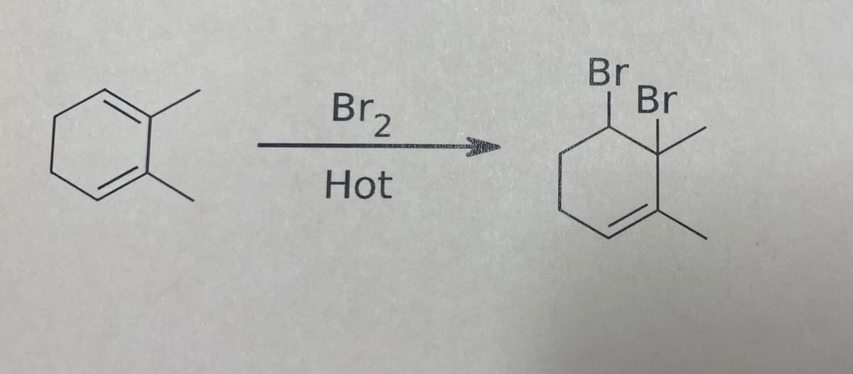 Br₂
Hot
Br
Br