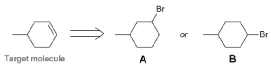 Br
or
Br
Target molecule
A
B
