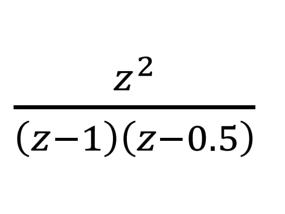 2
(z-1)(z-0,5)
N