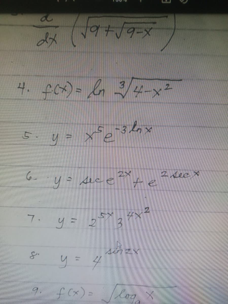 а
+9+59=x
dx
4. fcx) = в
на
З
5. y=
у
хортовых
6.
у - Ace
Не
7. у = 2
х
3
scher
у = 4
f(x)= Мод х
log x
of
9.
4-x2
2 Jeex