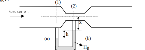 (1)
(2)
kerosene
X
th
(a)
(b)
Hg
