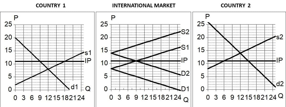 COUNTRY 1
INTERNATIONAL MARKET
COUNTRY 2
25
25
25
S2
20
20
20
s2
15
15
S1
15
s1
10
IP
10
FIP
10
EIP
D2
d2
d1
D1
0 3 6 9 1215182124
0 3 6 9 1215182124 o
0 3 6 9 1215182124 Q
LO
P.
