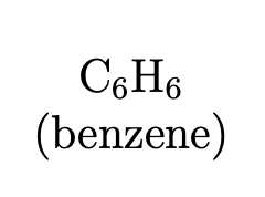 C6H6
(benzene)

