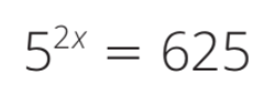 52x = 625
