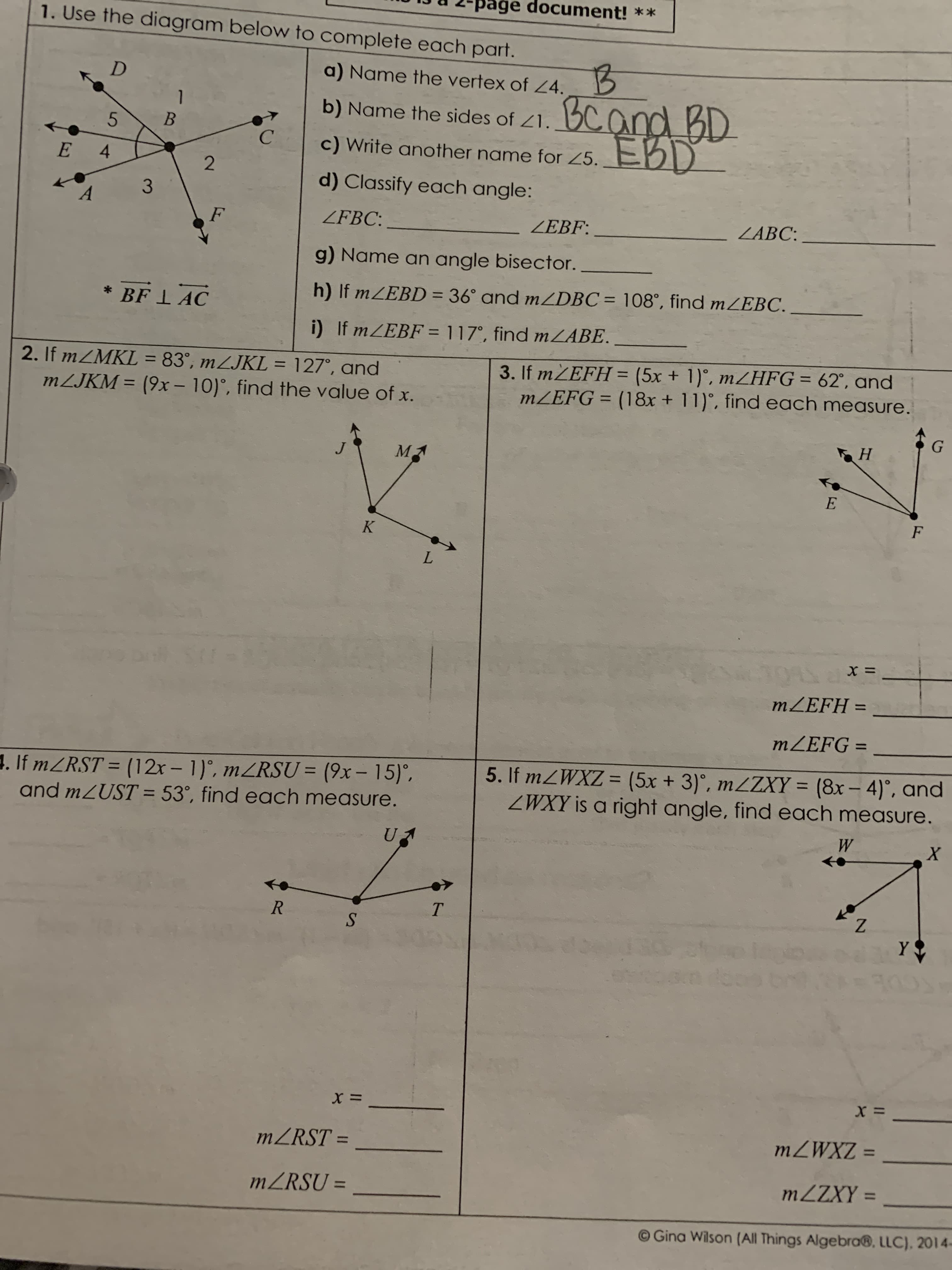 2. If mZMKL = 83°, mZJKL = 127°, and
MZJKM = (9x - 10)°, find the value of x.
%3D
%3D
%3D
J
MA
