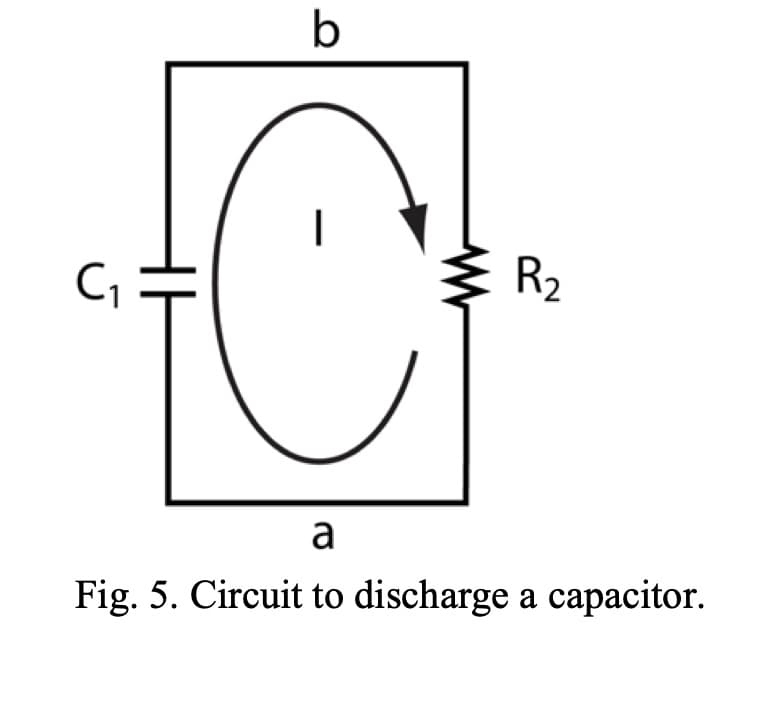 C₁
b
C
-
R₂
a
Fig. 5. Circuit to discharge a capacitor.